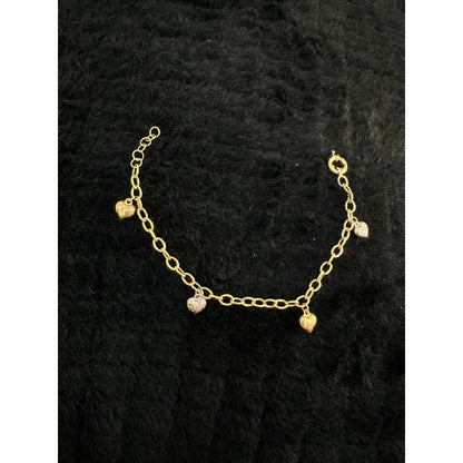 14K Heart Bracelet