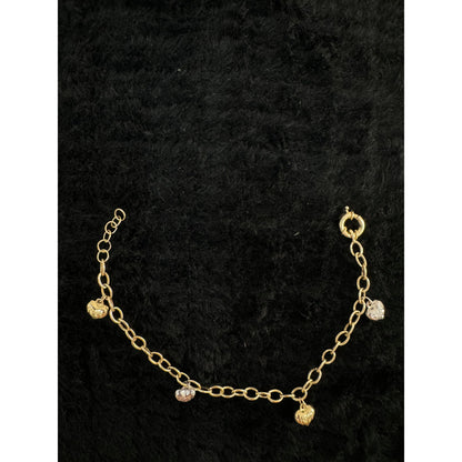 14K Heart Bracelet