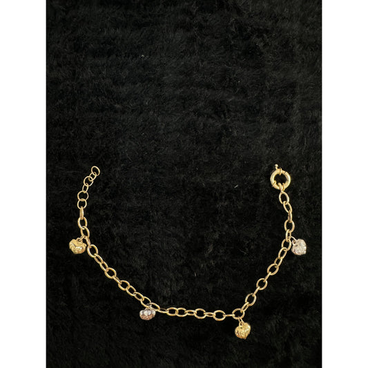 14K Heart Bracelet