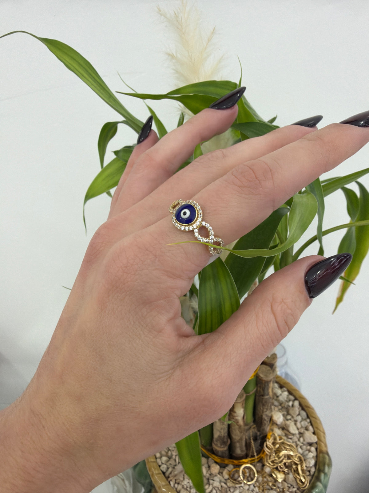 Anillo d Ojo Turco 10k