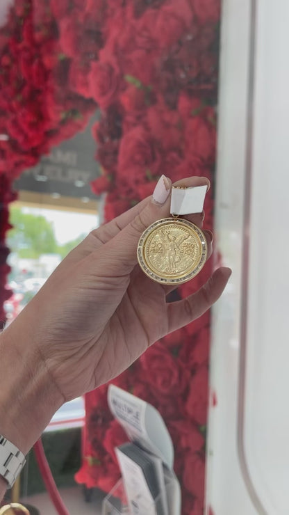 14K Centenario Charm