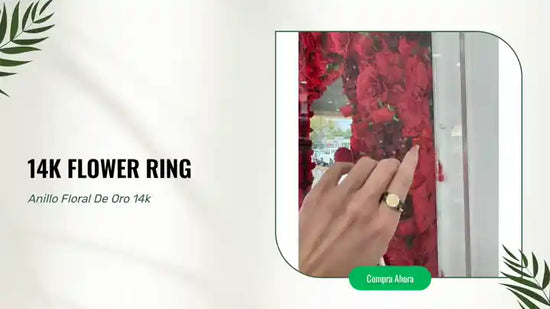 14k Flower Ring by@Outfy