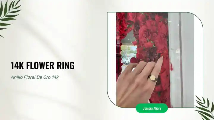 14k Flower Ring by@Outfy