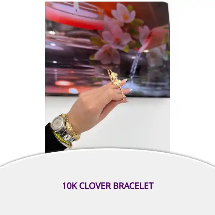 10K Clover Bracelet by@Outfy