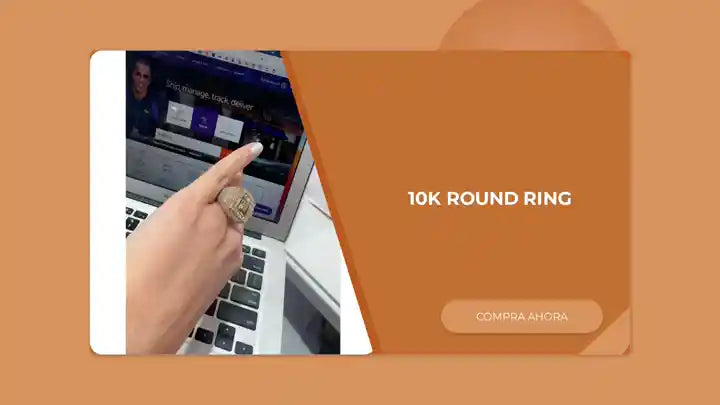 10K Round Ring by@Outfy