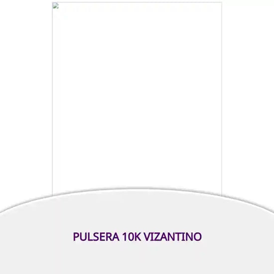 Pulsera 10k vizantino by@Outfy