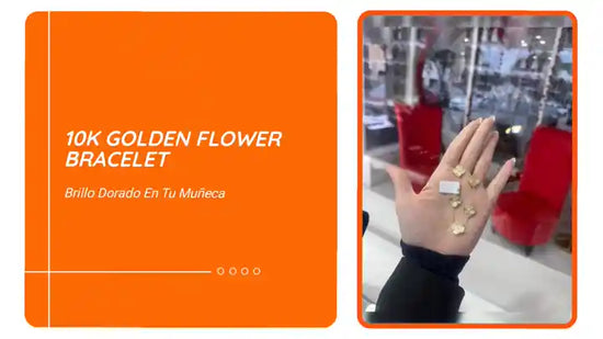 10K Golden Flower Bracelet by@Outfy