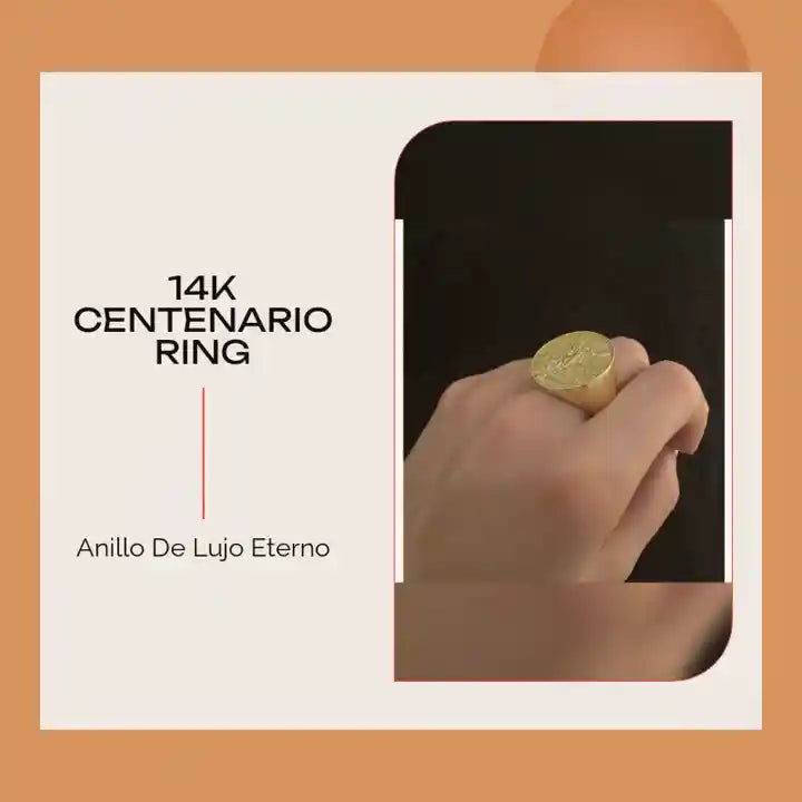 14K Centenario Ring by@Outfy