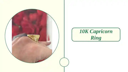 10K Capricorn Ring by@Outfy