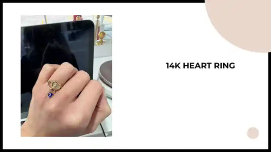 14K Heart Ring by@Outfy