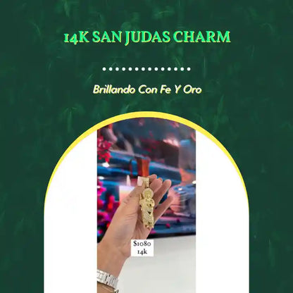 14K San Judas Charm by@Outfy