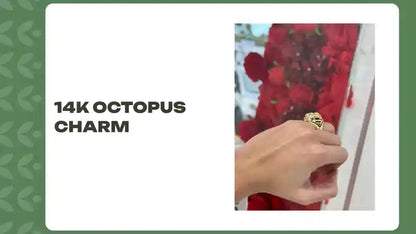 14K Octopus Charm by@Outfy