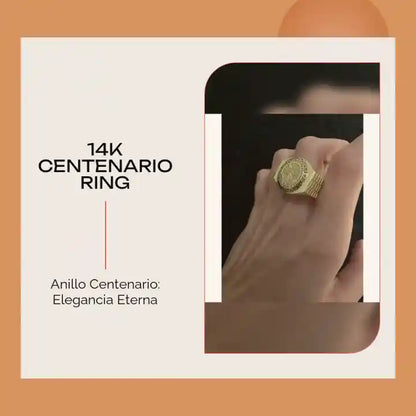 14K Centenario Ring by@Outfy