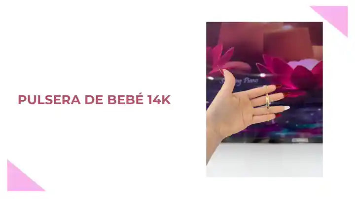 Pulsera de beb&eacute; 14k by@Outfy
