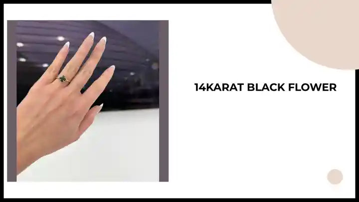 14Karat Black Flower by@Outfy