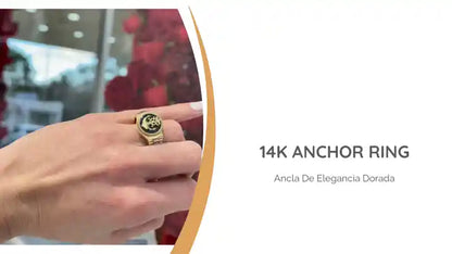 14K Anchor Ring by@Outfy