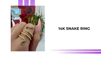 14K Snake Ring by@Outfy