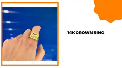 14k Crown Ring by@Outfy