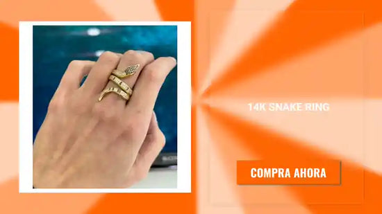 14K Snake Ring by@Outfy