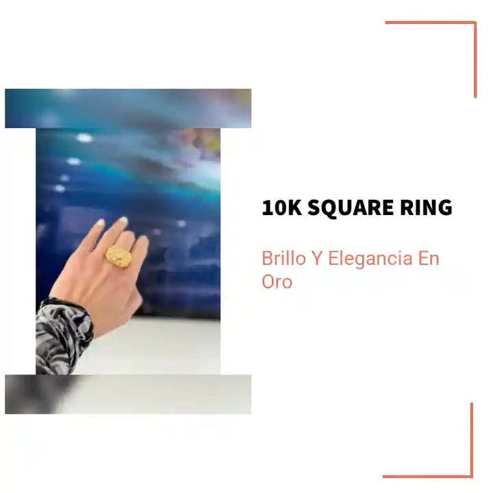 10K Square Ring by@Outfy