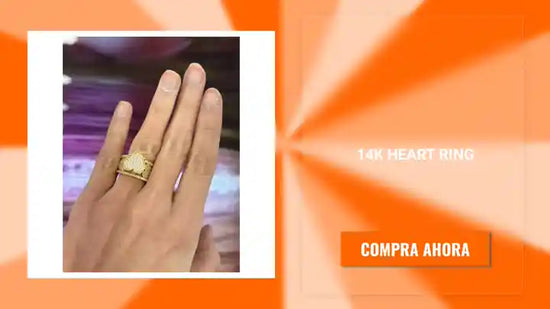 14K Heart Ring by@Outfy