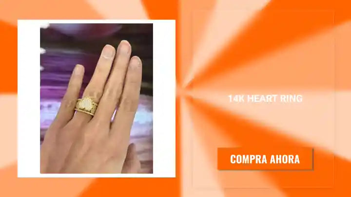 14K Heart Ring by@Outfy