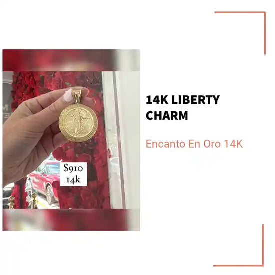 14K Liberty Charm by@Outfy