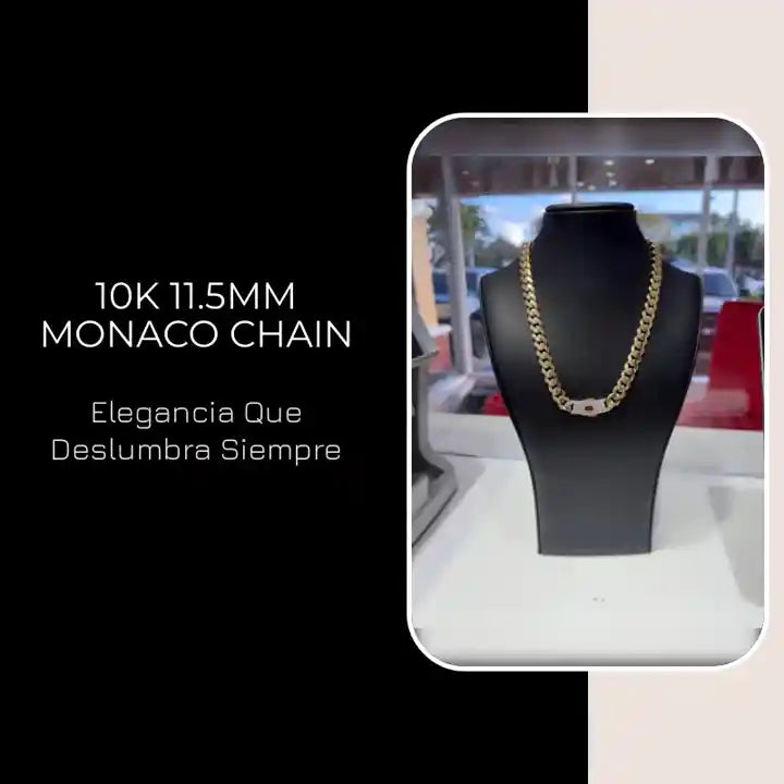 10K 11.5MM Monaco Chain by@Outfy